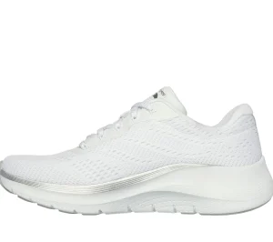 SKECHERS Arch Fit 2.0 - Glow The Distance BRANCO / PRATEADO Cheap