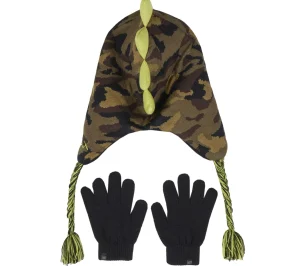 SKECHERS Camouflage T-rex Hat And Glove Set CAMUFLADO Flash Sale