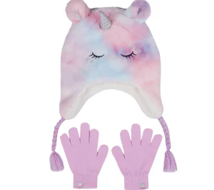 SKECHERS Cold Weather Plush Tie-Dye Unicorn Hat Set MULTICOR Shop
