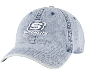 SKECHERS Embroidered Hat DENIM Cheap