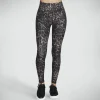SKECHERS Diamond Brushed Cheetah High Waisted Legging NATURAL / TAUPE Clearance