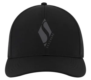 SKECHERS Diamond S Stretch Fit Hat PRETO Best Sale