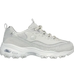 SKECHERS D'Lites - Reflections CINZENTO CLARO / PRATEADO Flash Sale