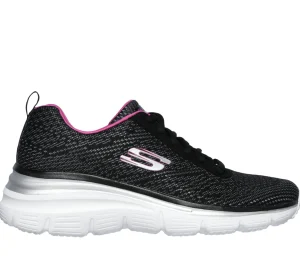 SKECHERS Fashion Fit - Bold Boundaries PRETO / ROSA CHOQUE Fashion