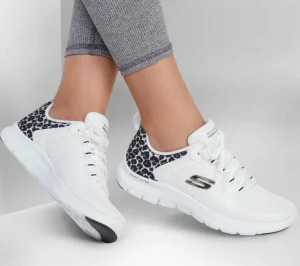 SKECHERS Flex Advantage 4.0 - Wild Ballad BRANCO / LEOPARDO Fashion