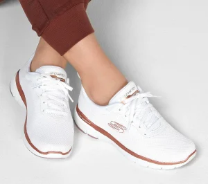 SKECHERS Flex Appeal 3.0 - First Insight BRANCO /ROSA GOLD Hot