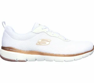 SKECHERS Flex Appeal 3.0 - First Insight BRANCO /ROSA GOLD Hot
