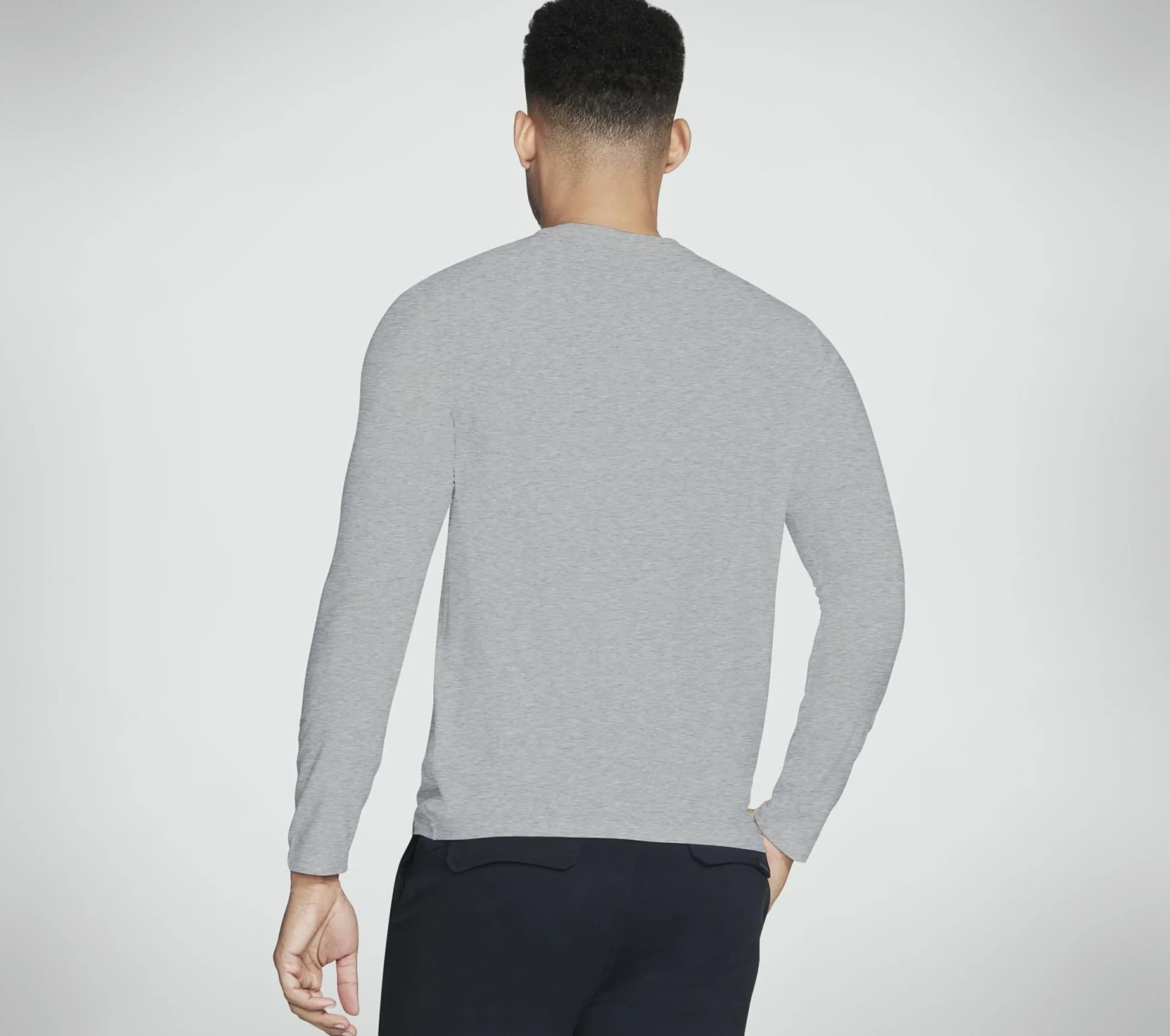 go_dri_all_day_long_sleev_1.webp SKECHERS GO DRI All Day Long Sleeve Tee CINZENTO CLARO Fashion