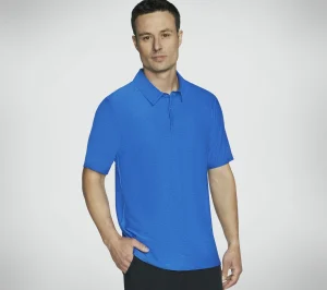 SKECHERS GO DRI All Day Polo AZUL / VERDE Sale