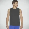SKECHERS GO DRI Charge Muscle Tank PRETO / CARVÃO Hot