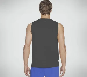 SKECHERS GO DRI Charge Muscle Tank PRETO / CARVÃO Hot