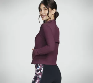 SKECHERS GO FLEX Rib Jacket BORDÔ / ROSA Store