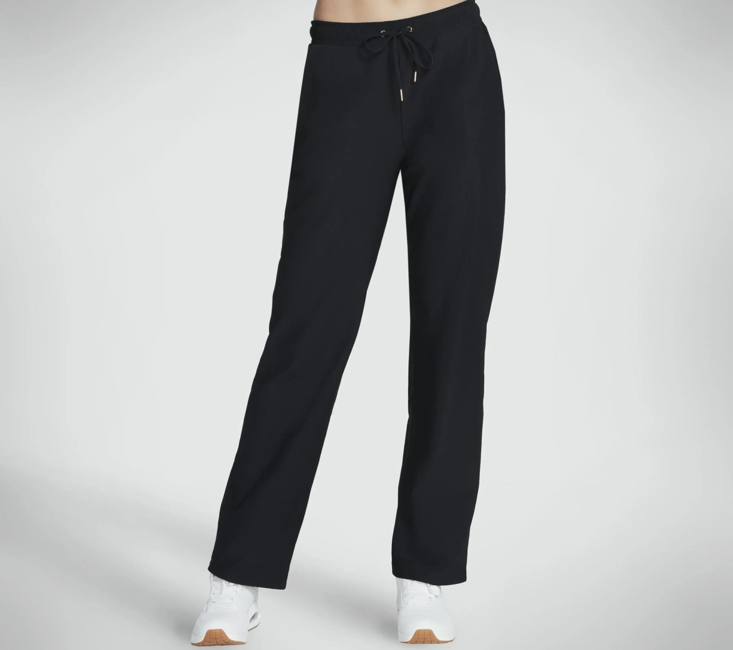 go_luxe_rib_pant_0.webp SKECHERS GO LUXE Rib Pant PRETO Best Sale