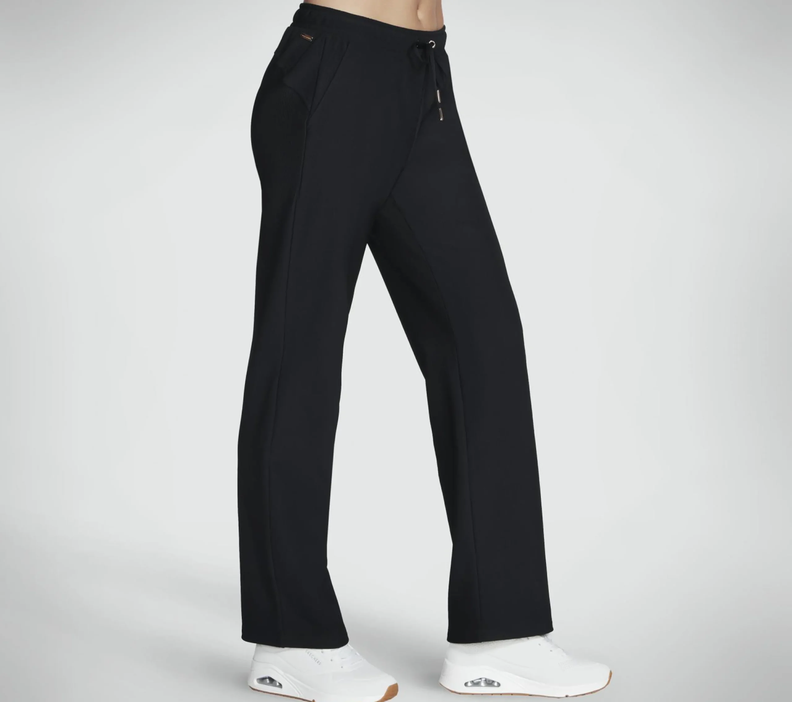go_luxe_rib_pant_2.webp SKECHERS GO LUXE Rib Pant PRETO Best Sale