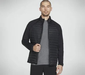 SKECHERS GO SHIELD Hybrid Jacket PRETO New