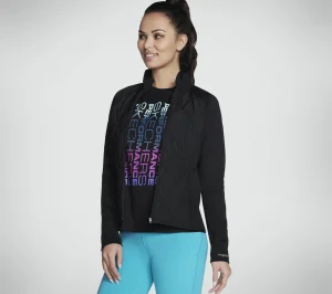 SKECHERS GO SHIELD Hybrid Performance Jacket PRETO Outlet