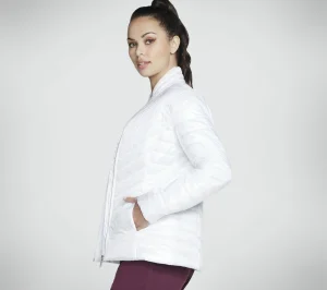 SKECHERS GO SHIELD Shine Jacket BRANCO New