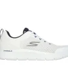 SKECHERS GO WALK Flex - Independent BRANCO / NAVY Sale