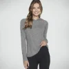 SKECHERS GODRI SWIFT Hooded Long Sleeve CARVÃO Discount