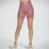 SKECHERS GOSCULPT Leopard 6 Inch Bike Short MAUVE / PURPLE Online