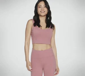 SKECHERS GOSCULPT Scalloped Longline Bra MALVA Cheap