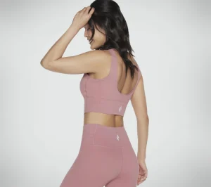 SKECHERS GOSCULPT Scalloped Longline Bra MALVA Cheap