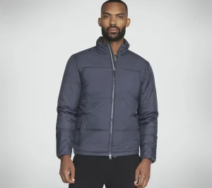 SKECHERS GOSHIELD ELEMENT JACKET CARVÃO / NAVY Clearance