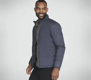 SKECHERS GOSHIELD ELEMENT JACKET CARVÃO / NAVY Clearance