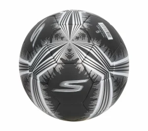 SKECHERS Hex Metallic Mini Stripe Size 5 Soccer Ball PRETO Fashion