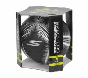 SKECHERS Hex Metallic Mini Stripe Size 5 Soccer Ball PRETO Fashion