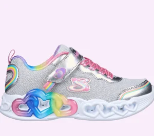 SKECHERS Infinite Heart Lights - Love Prism PRATEADO / MULTICOR Store