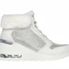 SKECHERS Million Air - Elevated Luxe Air BRANCO SUJO Clearance