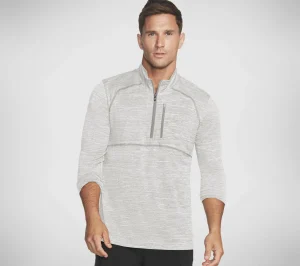 SKECHERS On The Road 1/4 Zip CINZENTO Cheap