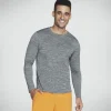 SKECHERS On The Road Long Sleeve CINZENTO CLARO Clearance