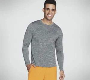 SKECHERS On The Road Long Sleeve CINZENTO CLARO Clearance
