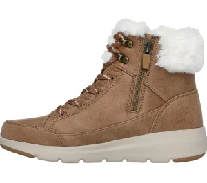 SKECHERS On-the-GO Glacial Ultra - Cozyly CASTANHO CLARO Fashion