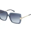 SKECHERS Oversized Square Sunglasses AZUL / DOURADO Flash Sale