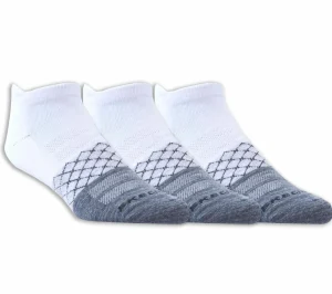 SKECHERS 3 Pack Diamond Arch Socks BRANCO / PRETO Clearance