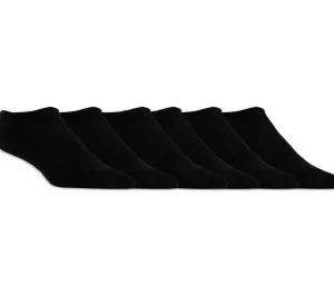 SKECHERS 6 Pack Half Terry Invisible Socks PRETO Hot