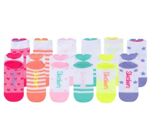 SKECHERS 6 Pack Low Cut 3D Heart Socks MULTICOR Discount