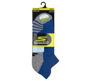 SKECHERS 3 Pack Low Cut Extra Terry Socks AZUL Cheap