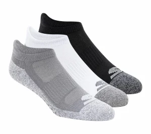 SKECHERS 3 Pack Low Cut Grip Socks CINZENTO Store
