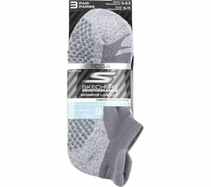 SKECHERS 3 Pack Low Cut Grip Socks CINZENTO Store