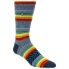 SKECHERS 1 Pack Retro Stripes Crew Sock MULTICOR Cheap