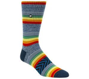 SKECHERS 1 Pack Retro Stripes Crew Sock MULTICOR Cheap