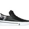 SKECHERS Premium Leather Slip-ins: Snoop One - OG PRETO / BRANCO New