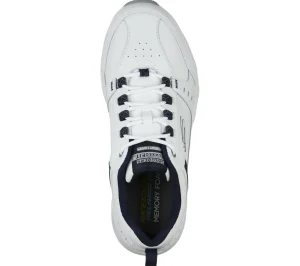 SKECHERS Relaxed Fit: Oak Canyon - Redwick BRANCO / NAVY Best
