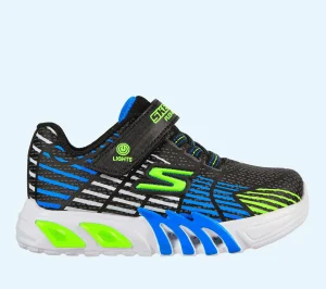 SKECHERS S Lights: Flex-Glow Elite PRETO / LIMA Fashion