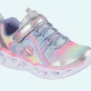 SKECHERS S Lights: Heart Lights - Rainbow Lux PRATEADO / MULTICOR Flash Sale