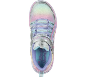 SKECHERS S Lights: Heart Lights - Rainbow Lux PRATEADO / MULTICOR Flash Sale